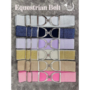 Equestrian Belt Buckle Stirrup Bit Elastic Belt